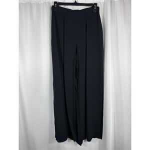 Tadashi Shoji‎ Black Wide Leg Flowy Palazzo Pants